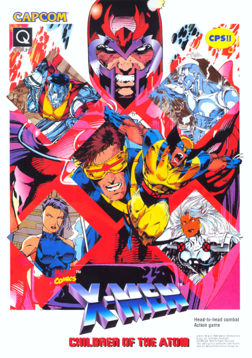 X-Men - children of the atom (950331 Euro) Arcade Game Cover